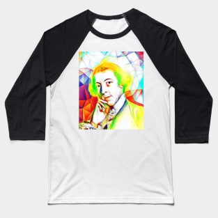 Horace Walpole Colourful Portrait | Horace Walpole Artwork 11 Baseball T-Shirt